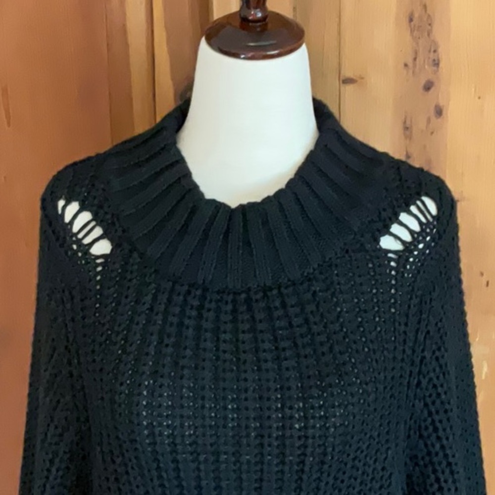NWT d.RA Anthropologie Black Trendy Sweater Sz. S